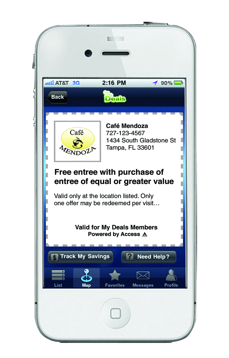 Stage mobile coupons